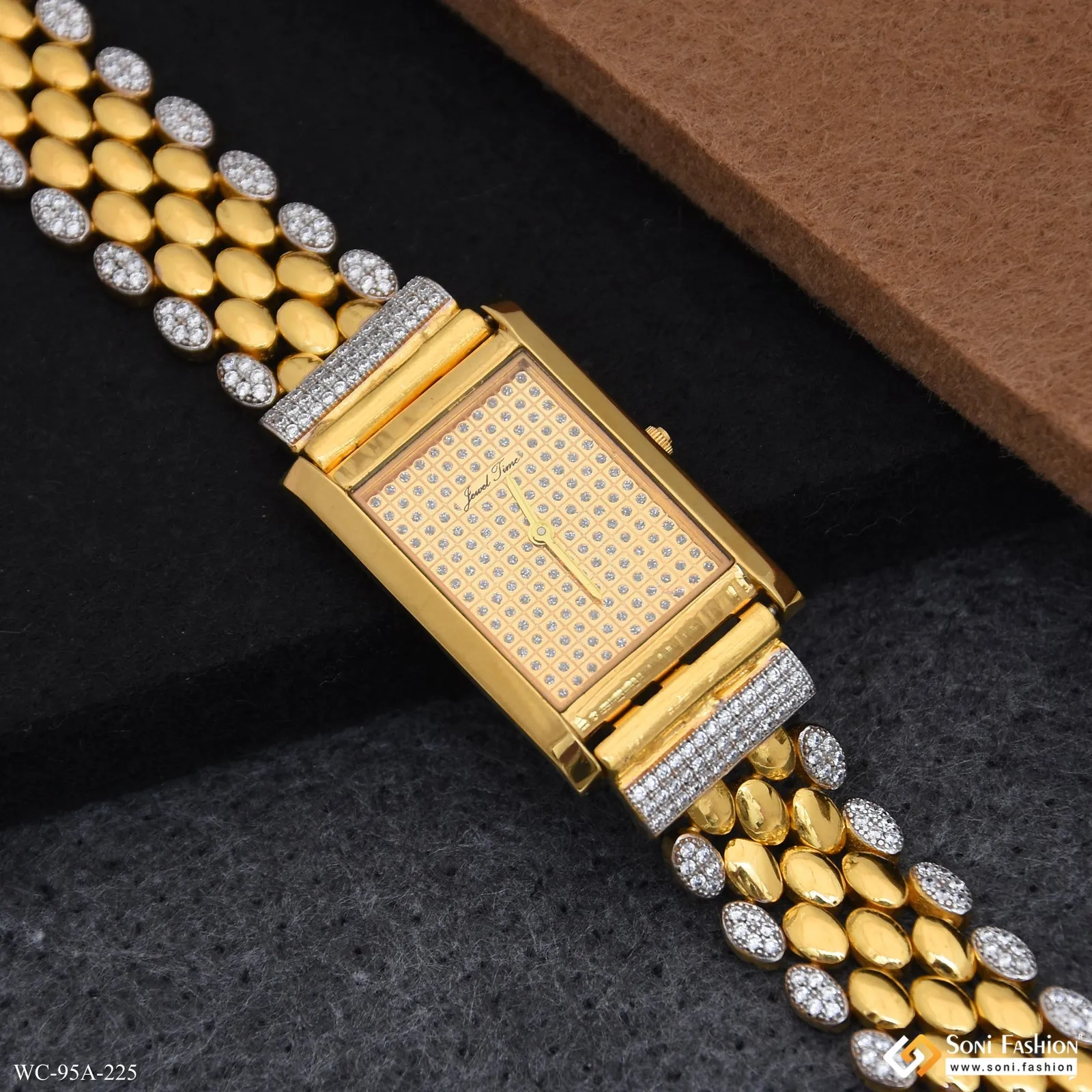 1 Gram Gold Plated Awesome Design Watch for Men - Style A225
