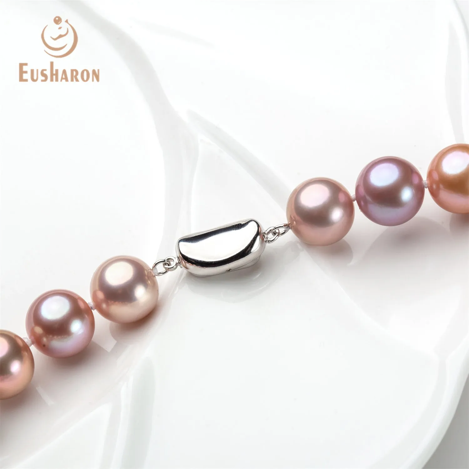 10-14mm AAA Mixed Colors Round Edison Pearl Necklace