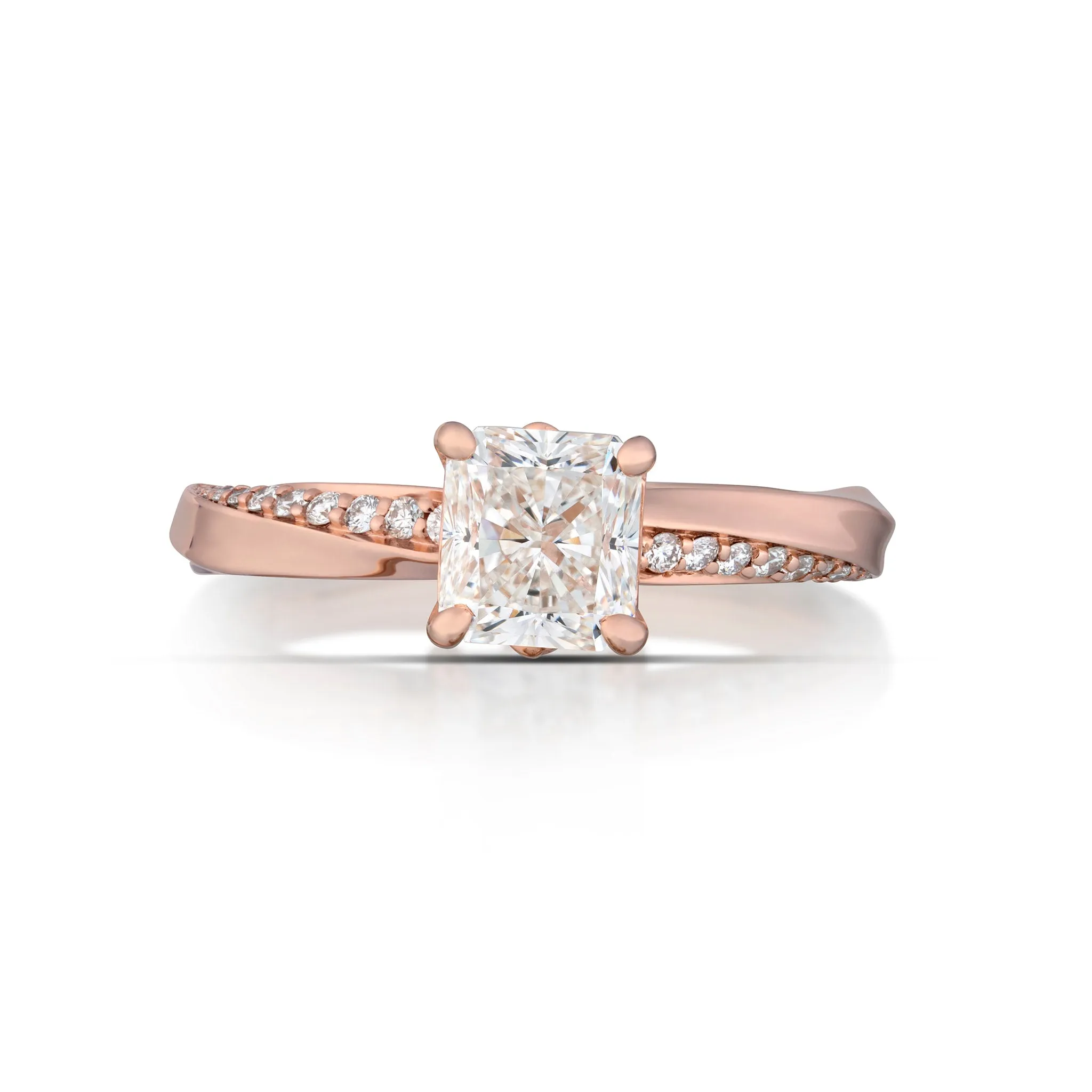 1.02 Carat Radiant Cut Diamond Ring