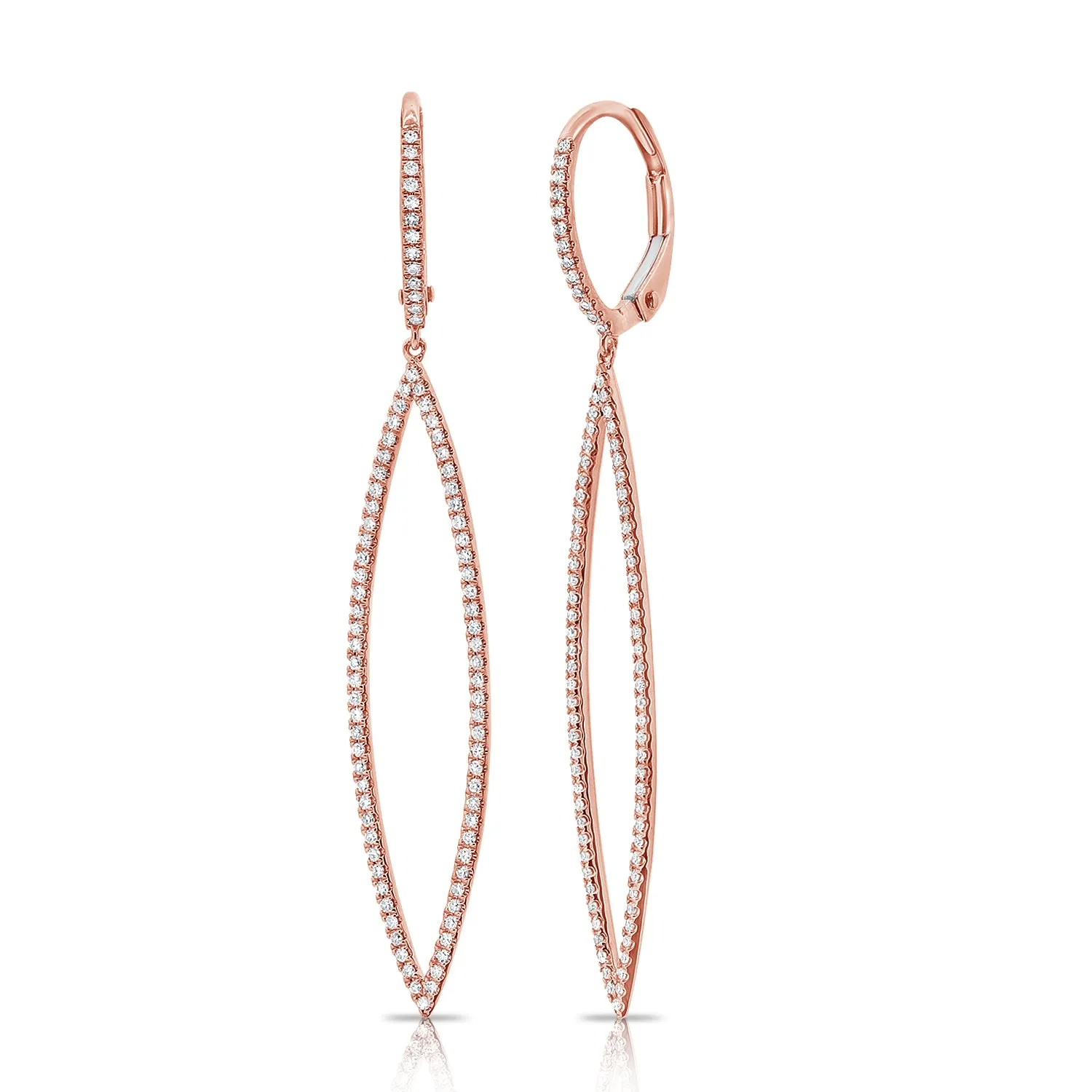 14K GOLD DIAMOND CARA EARRINGS