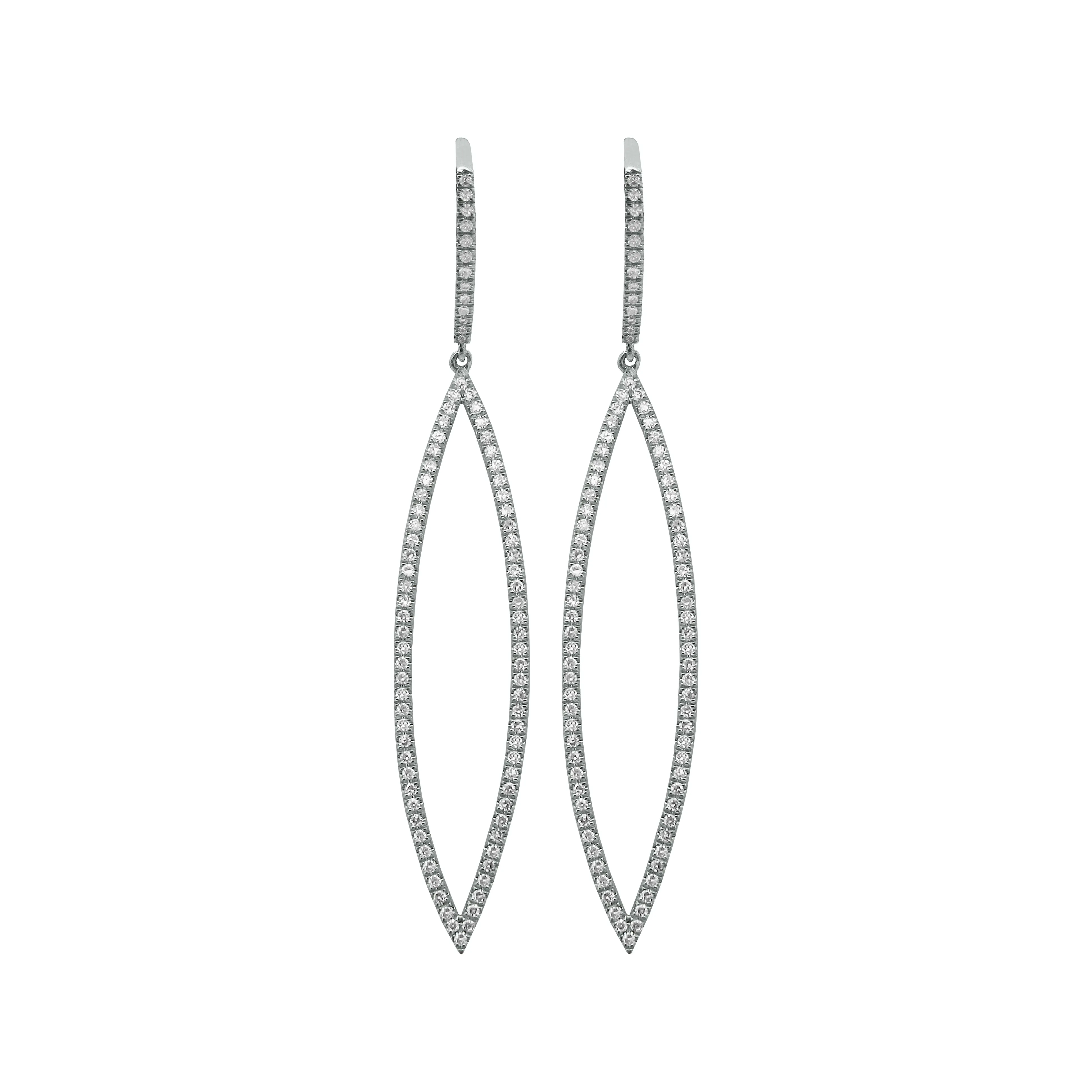 14K GOLD DIAMOND CARA EARRINGS