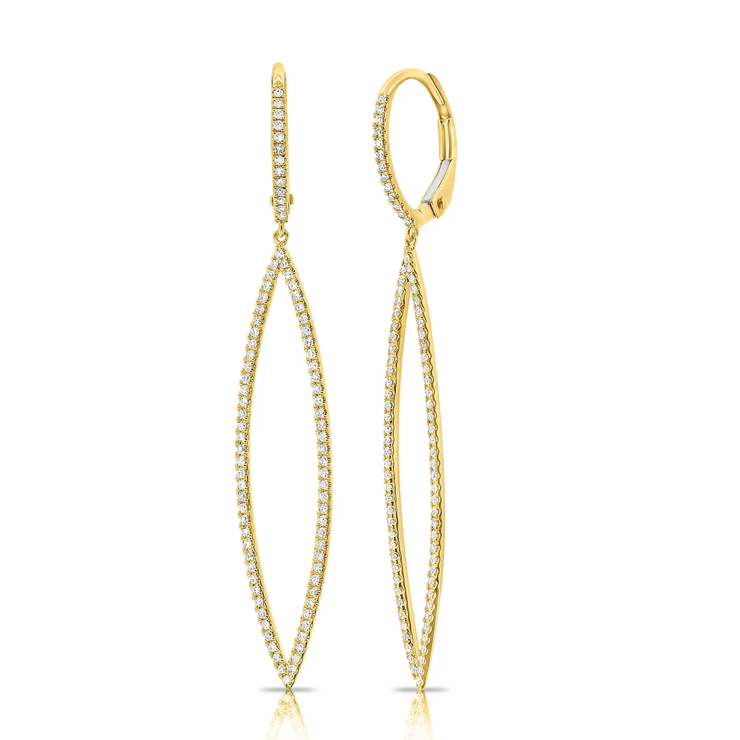 14K GOLD DIAMOND CARA EARRINGS