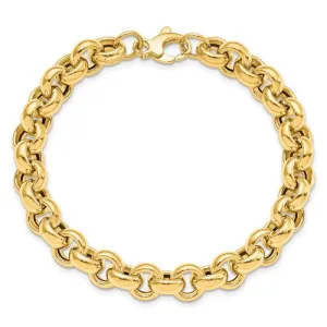 14k Yellow Gold Rolo Link Bracelet 7.5 inches LF839-7.5