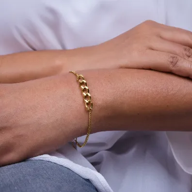 18K Gold-Filled Cuban Link Bracelet