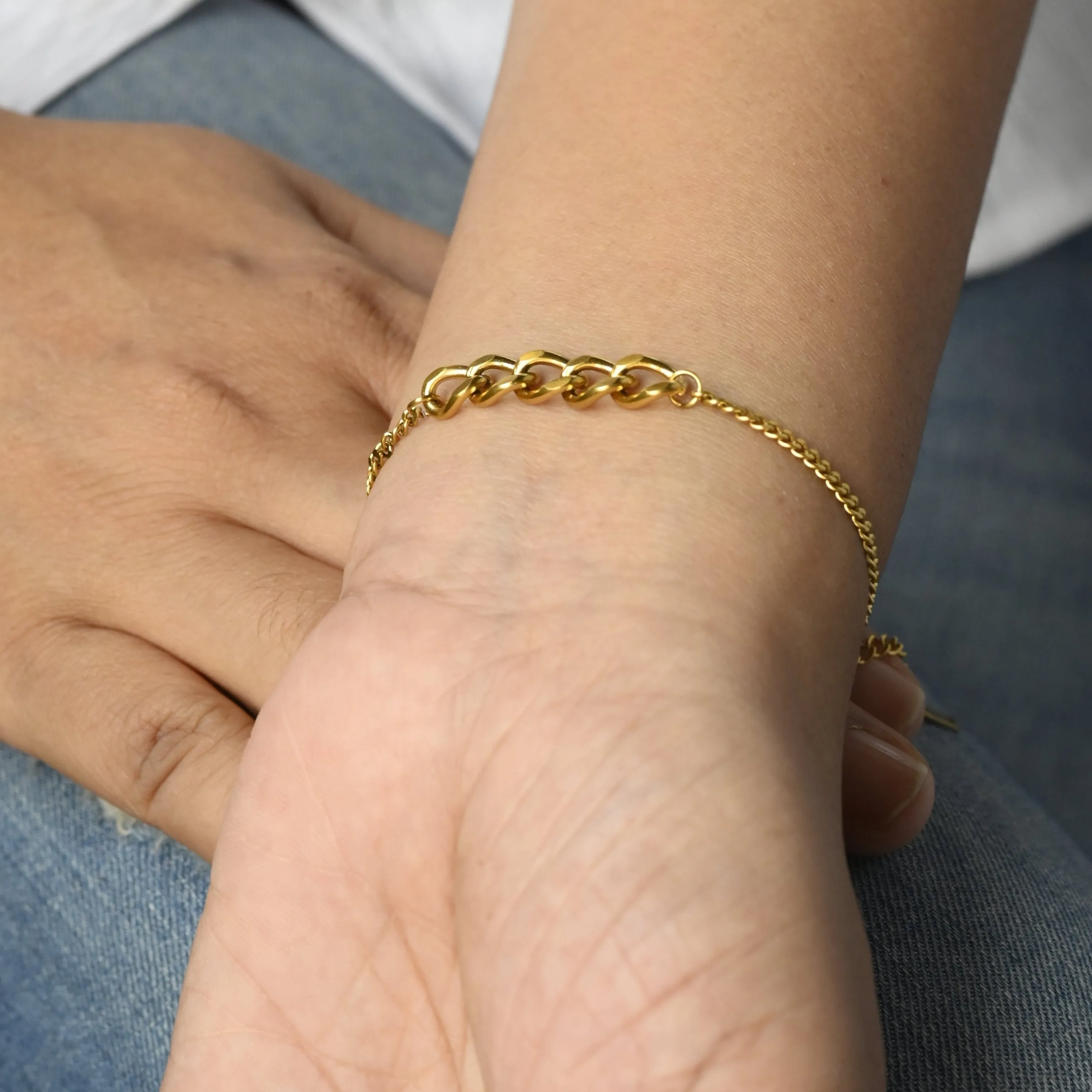 18K Gold-Filled Cuban Link Bracelet
