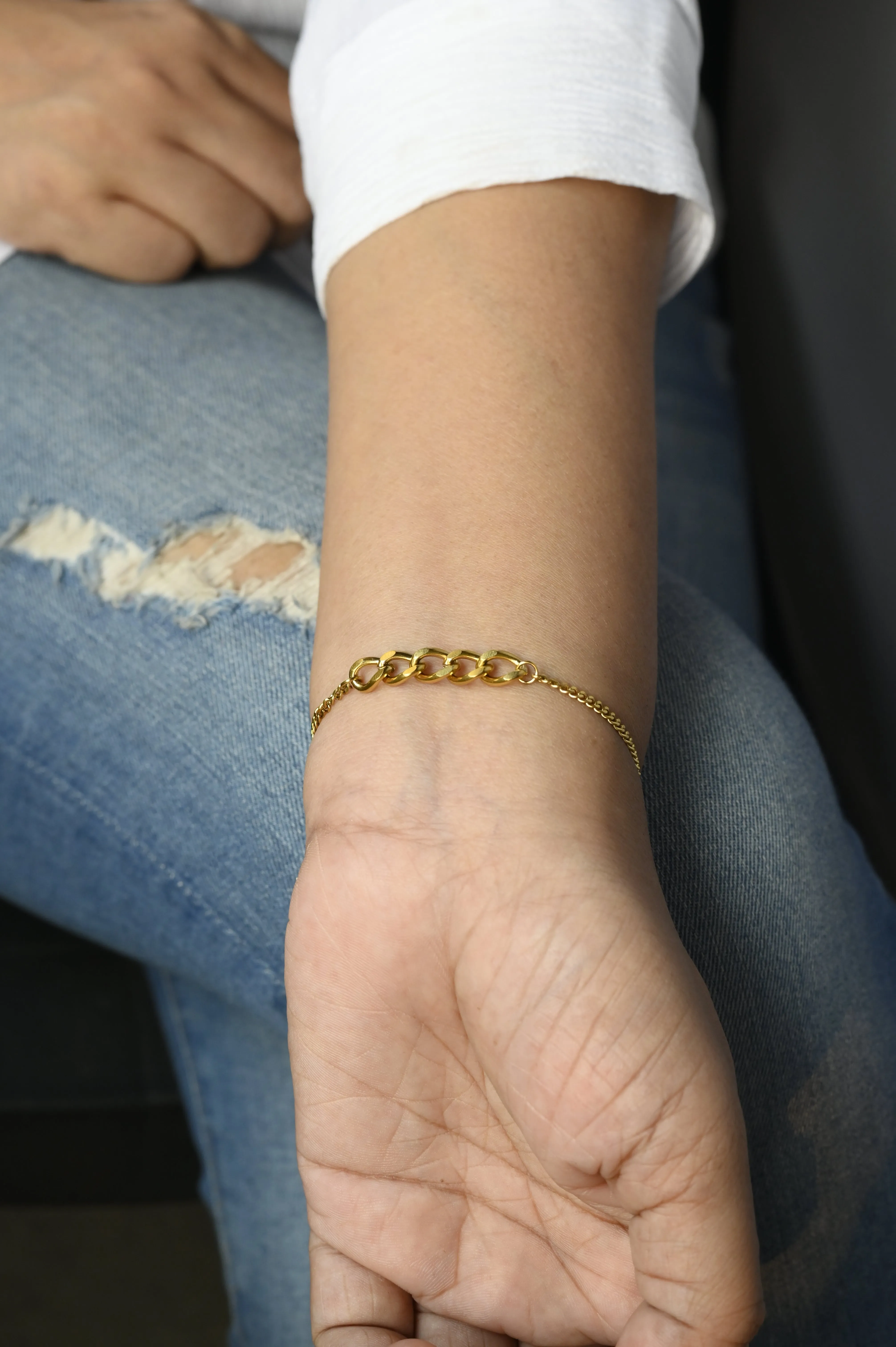 18K Gold-Filled Cuban Link Bracelet