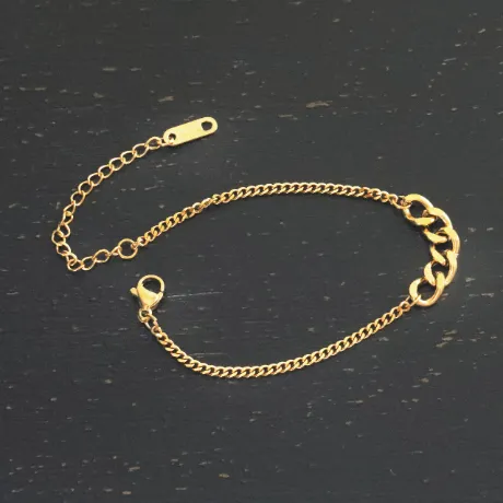 18K Gold-Filled Cuban Link Bracelet
