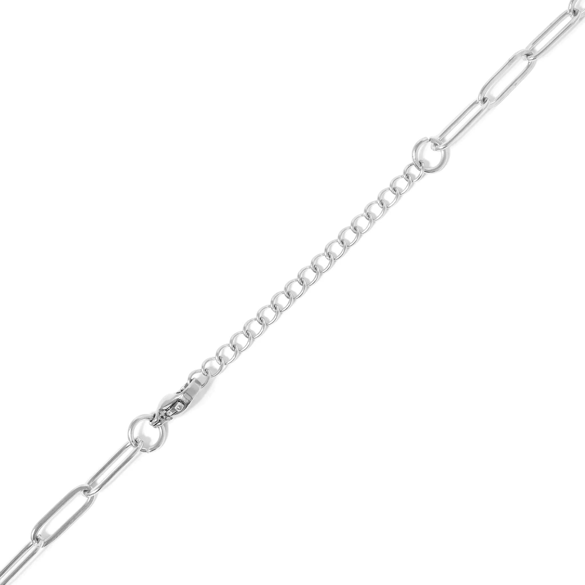 18K Gold PVD Stainless Steel Sunburst Cross Paperclip Pendant Necklace / CHN9968