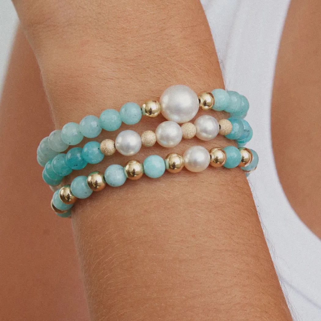 4 Pearl Bead Bracelet