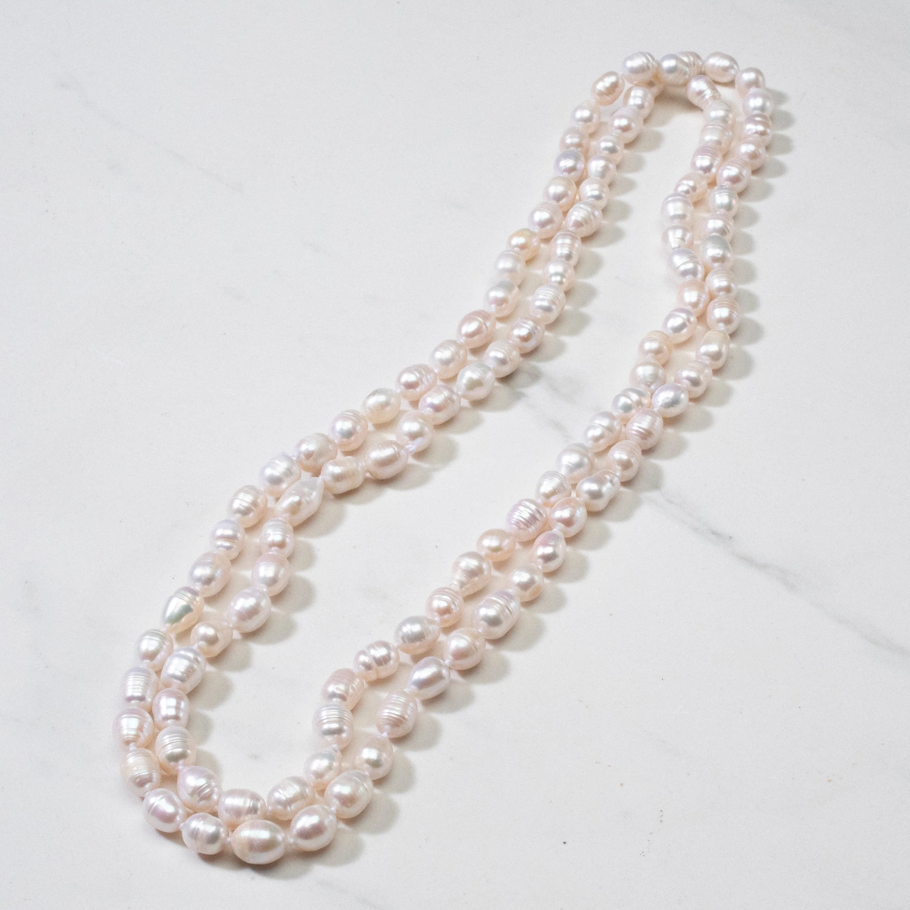 54" Genuine Cultured Freshwater 8-10 mm Necklace