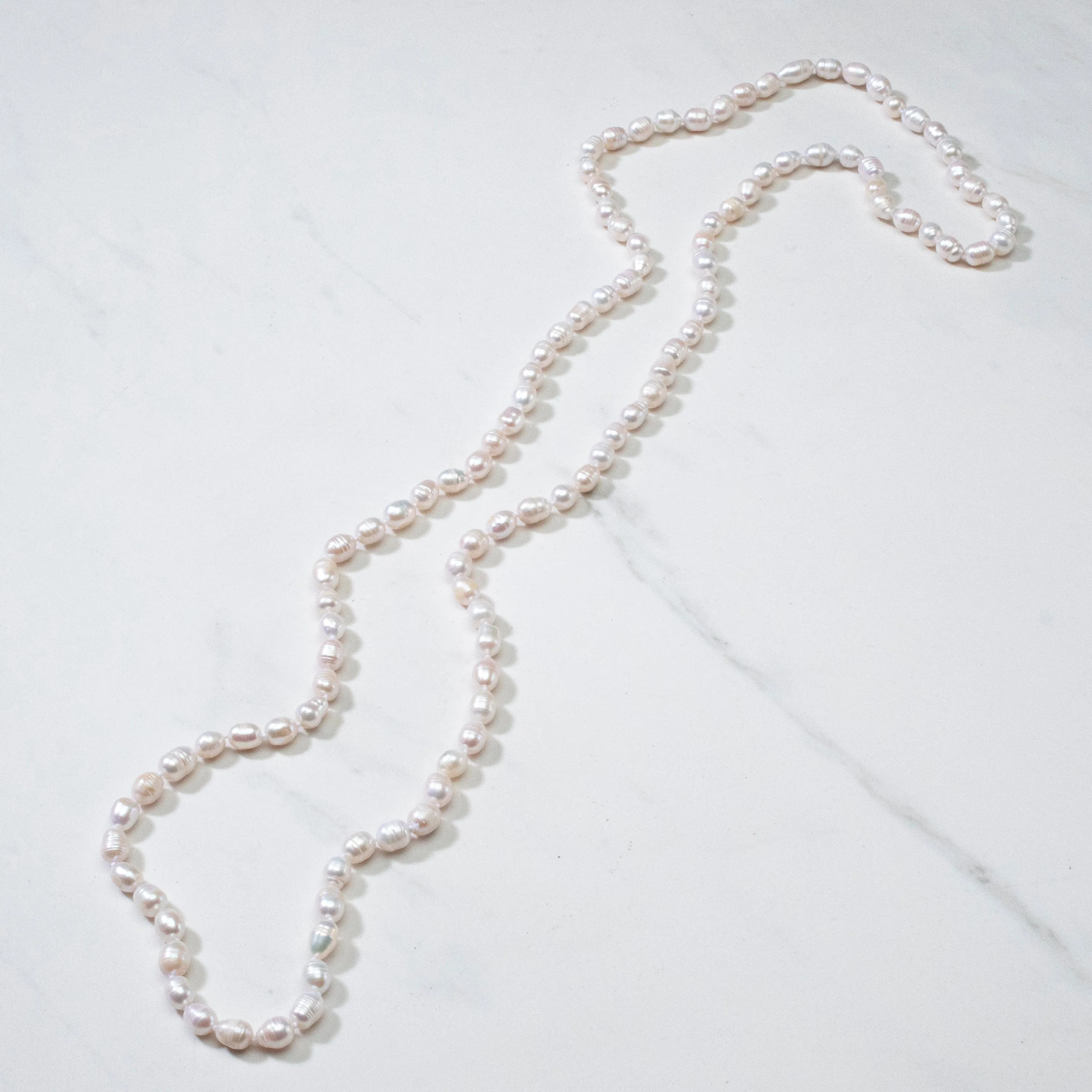 54" Genuine Cultured Freshwater 8-10 mm Necklace