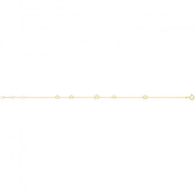 9ct Yellow Gold Star Bracelet BR659