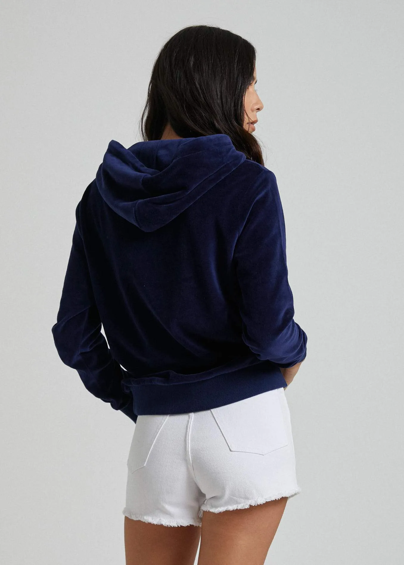 Afends Womens Cult - Velour Half Zip Hood