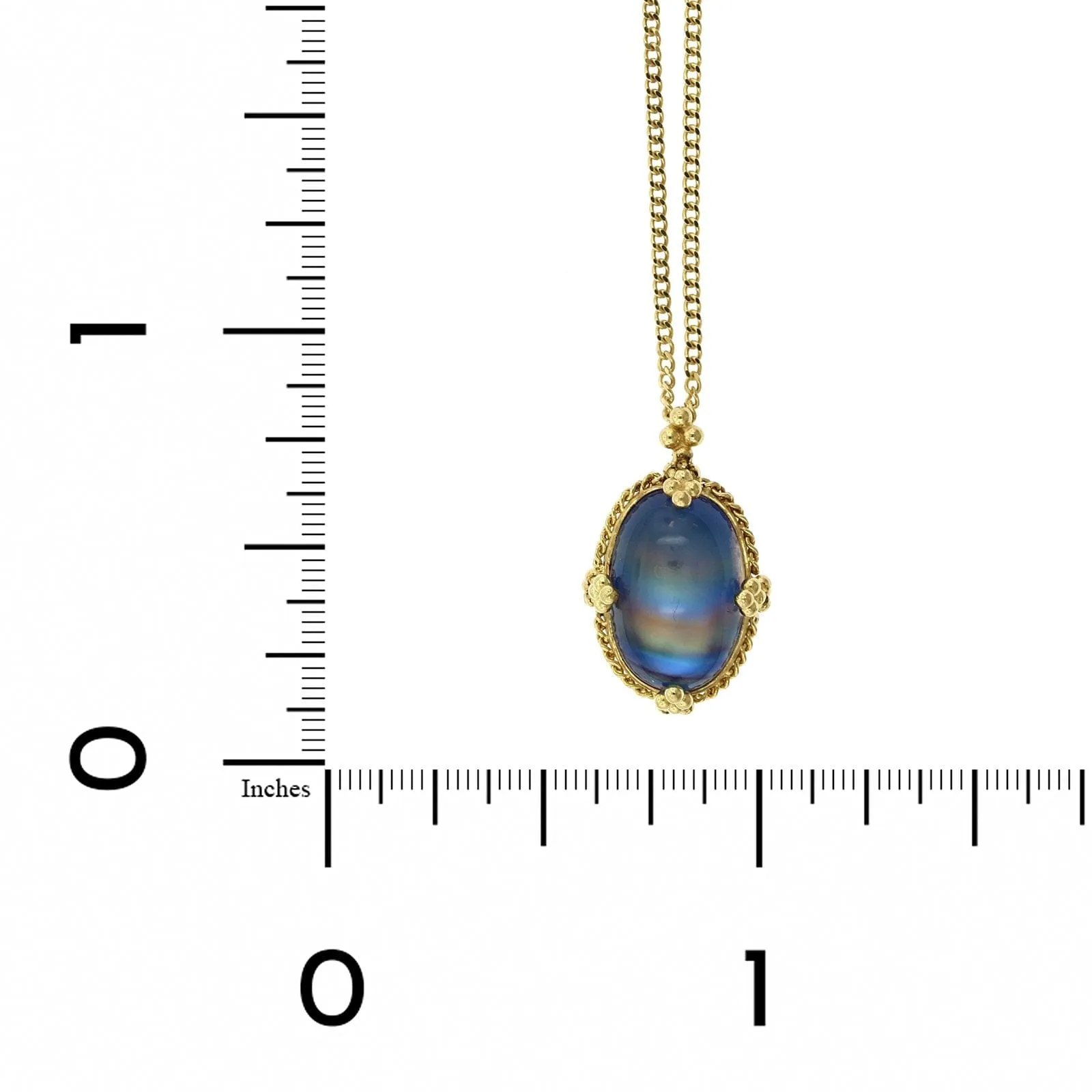 Amali 18K Yellow Gold Oval Moonstone Necklace