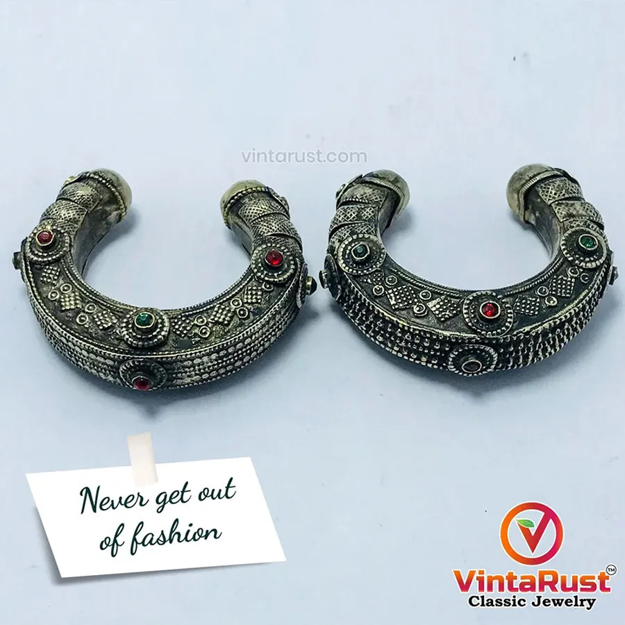 Antique Boho Tribal Cuff Bracelet