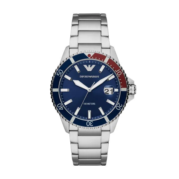 Armani Diver Stainless Steel Gents Watch