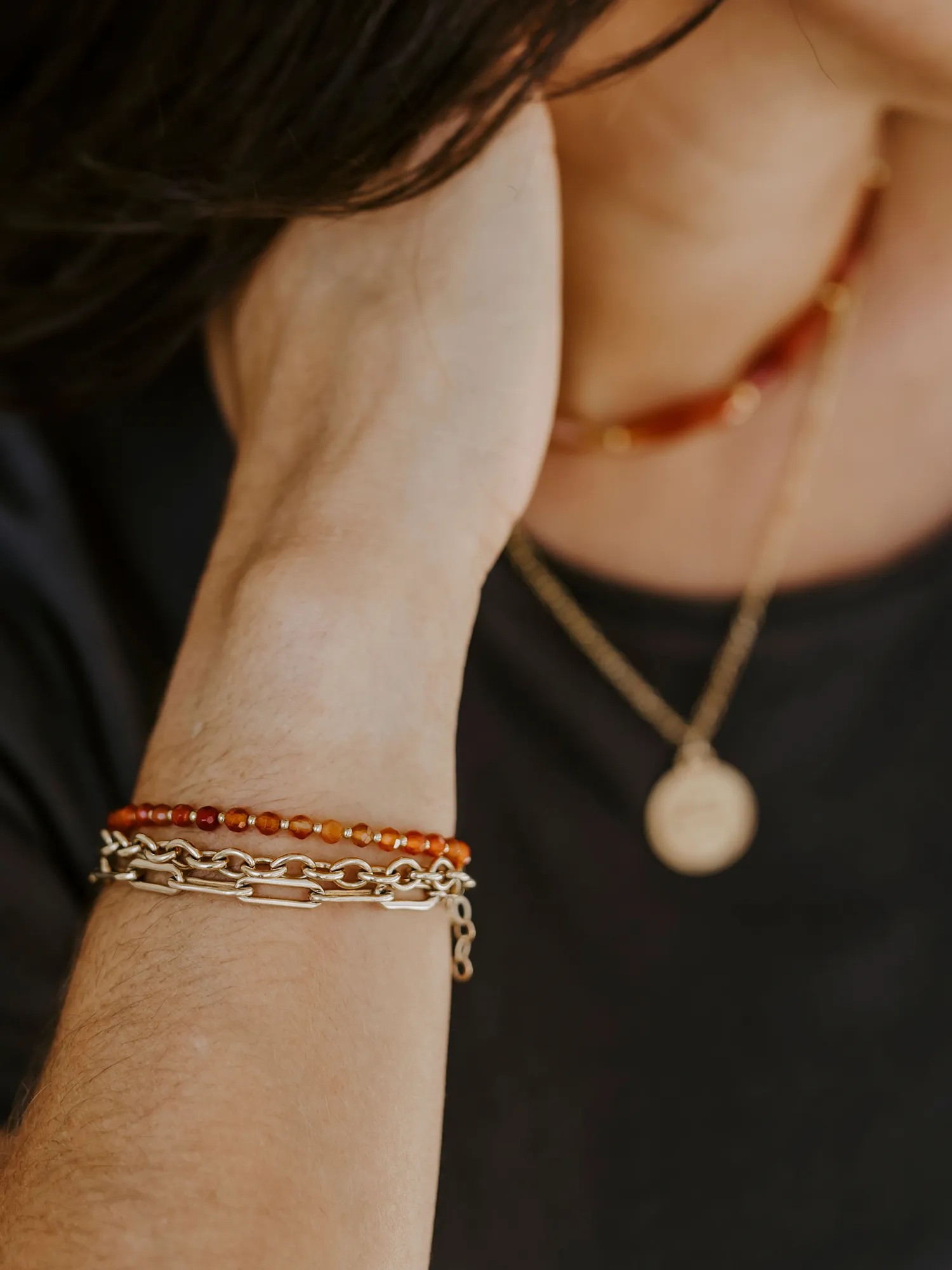 Ashley Carnelian Bracelet