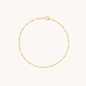 Astrid Chain Bracelet in Solid Gold