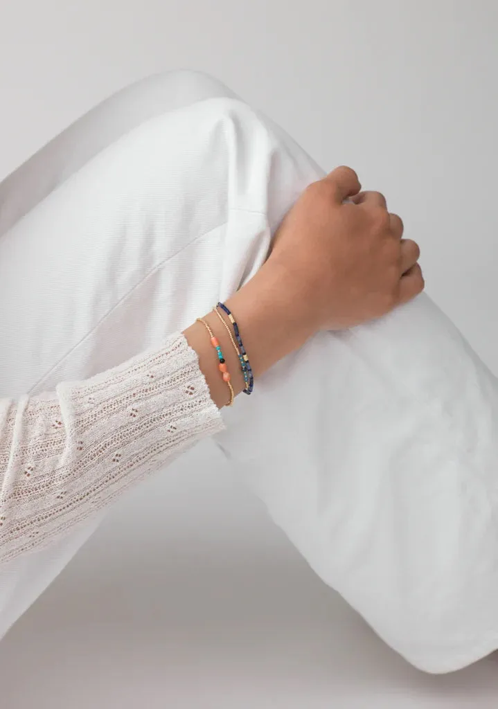 Azzurro Gold Plated Bracelet w. Sodalite