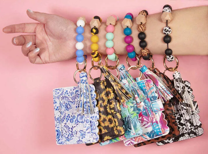 Beaded Bracelet Card Holder - Patterned Set