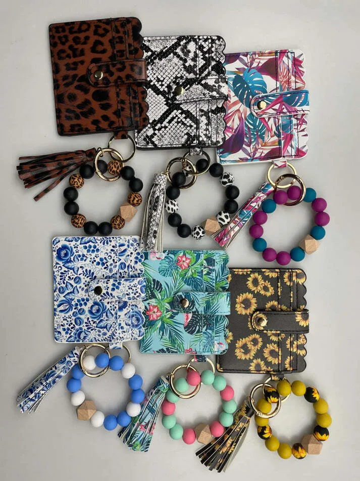 Beaded Bracelet Card Holder - Patterned Set