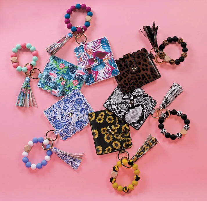 Beaded Bracelet Card Holder - Patterned Set