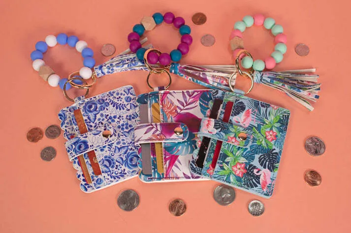 Beaded Bracelet Card Holder - Patterned Set