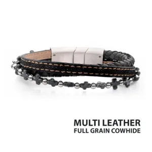 Beaded Leather Bracelet