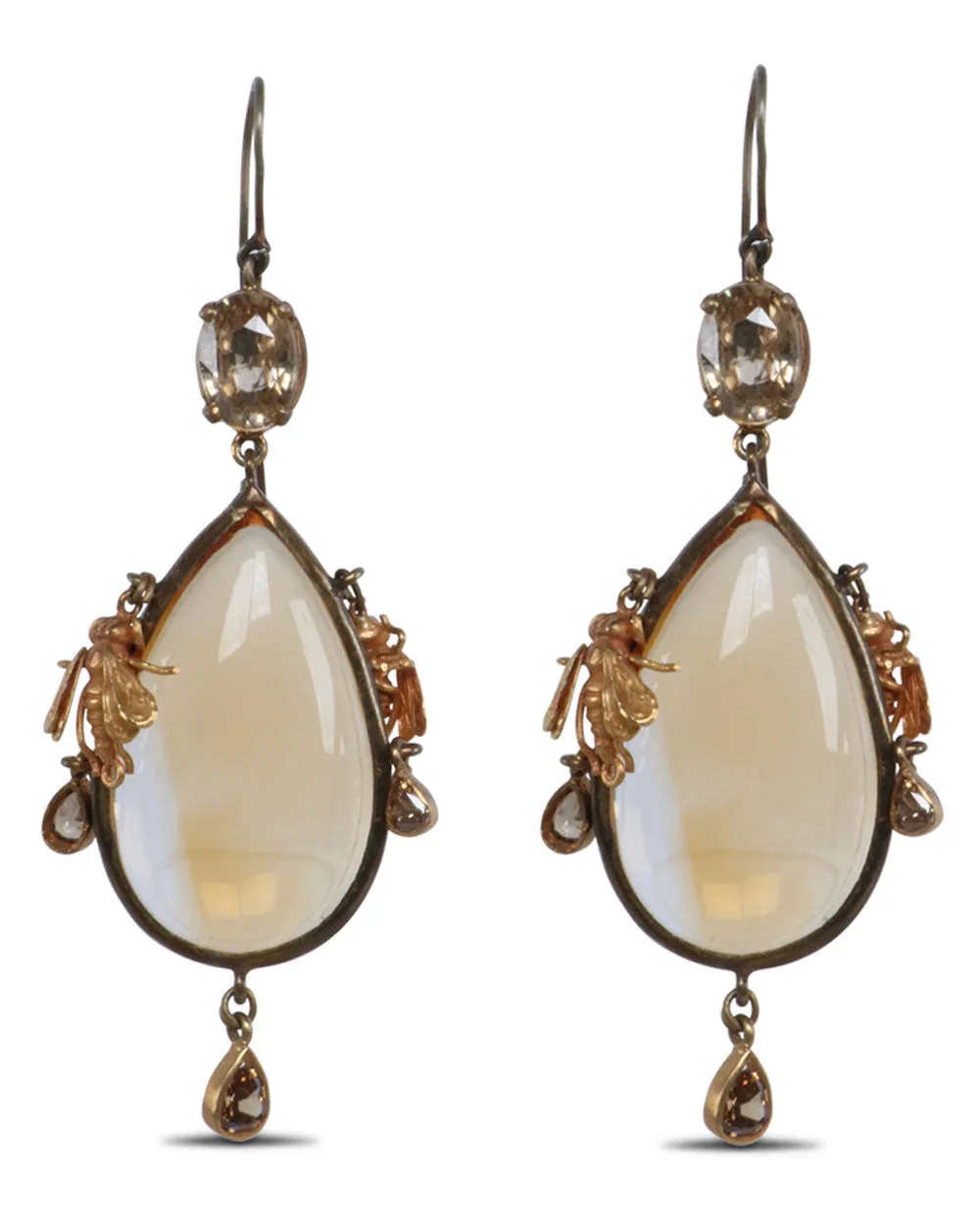 Bees Zircon Earrings