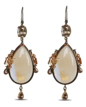 Bees Zircon Earrings