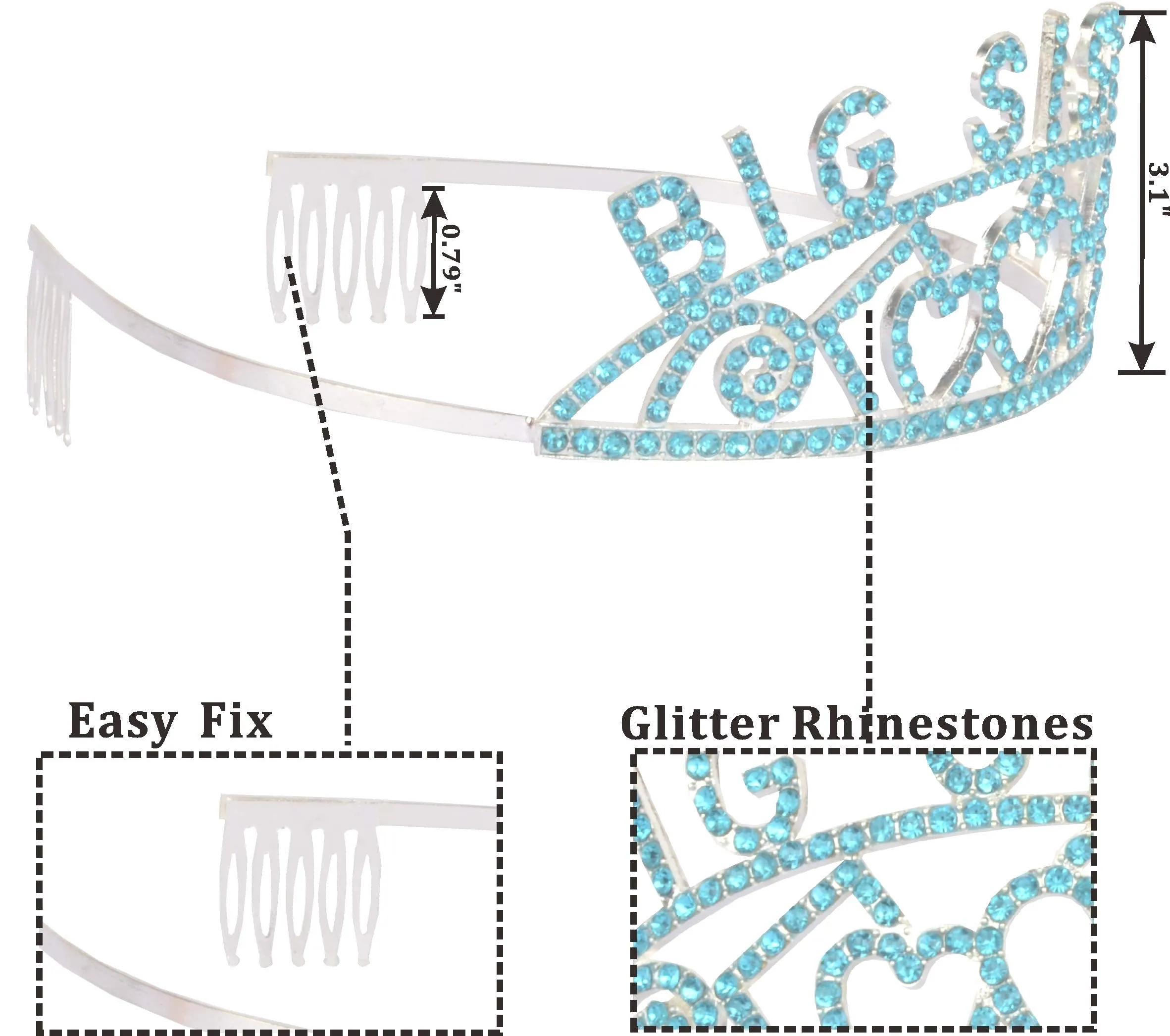 Big Sister Big Sister Crown Sash and Pin, I am going to be Big Sister, Daughter Get