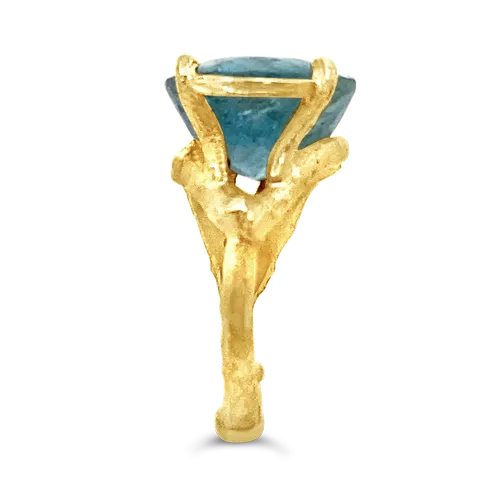Blue Topaz Vine Ring