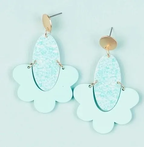 Blue Wallace Earring