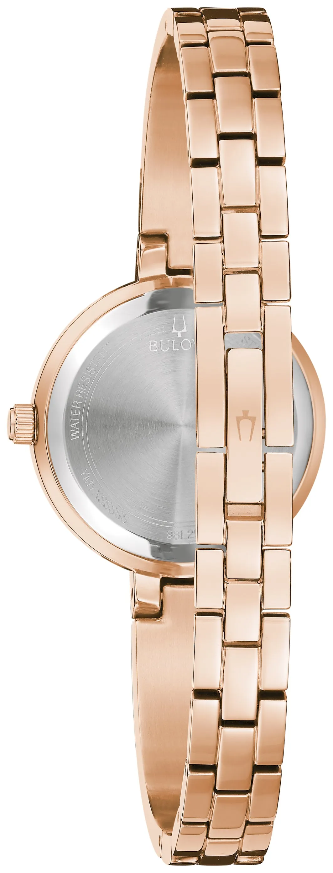 Bulova Women's Classic 26mm Quartz Watch Crystal Bezel 98L298