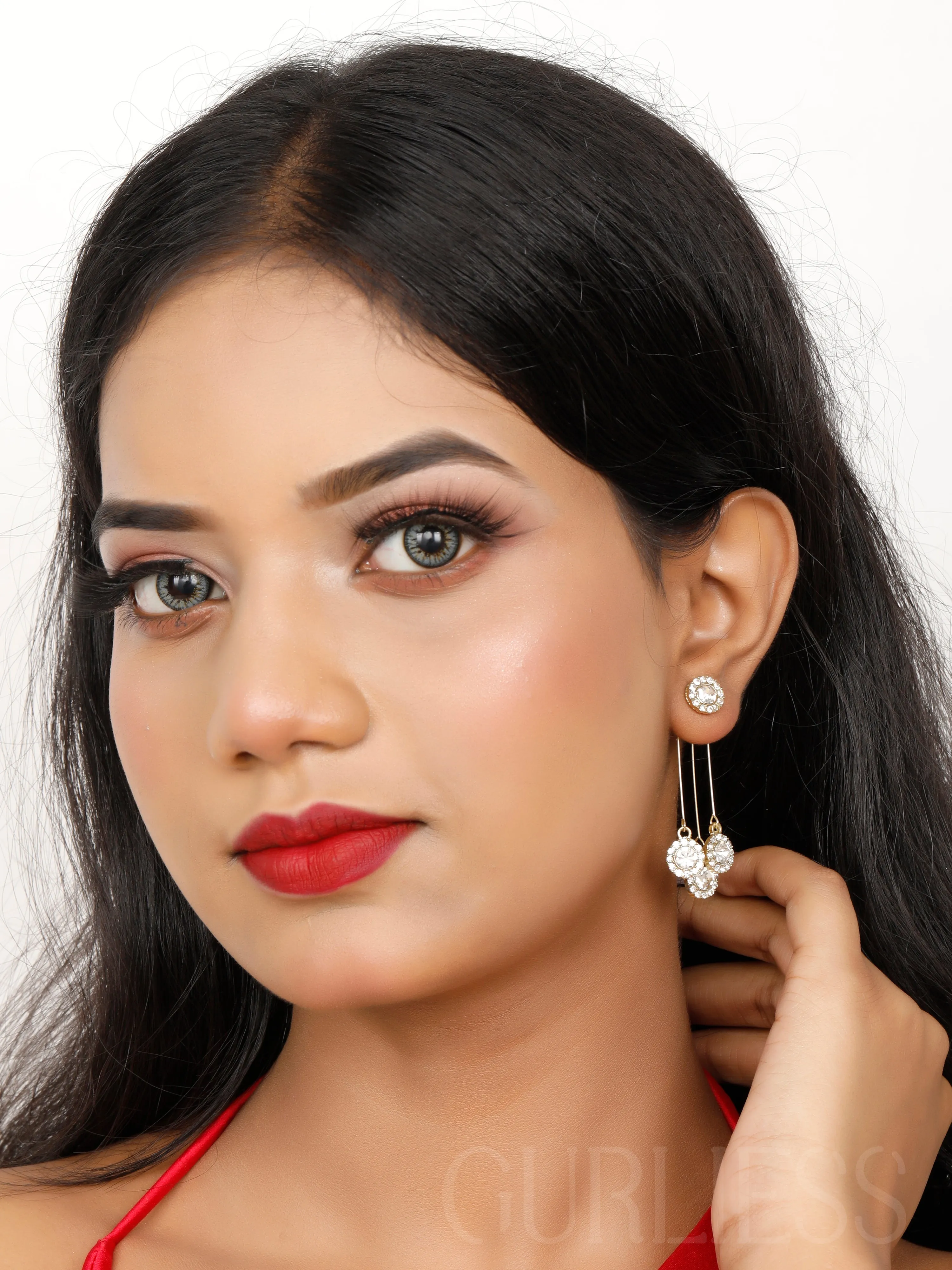 Cascading zircon Drop earrings