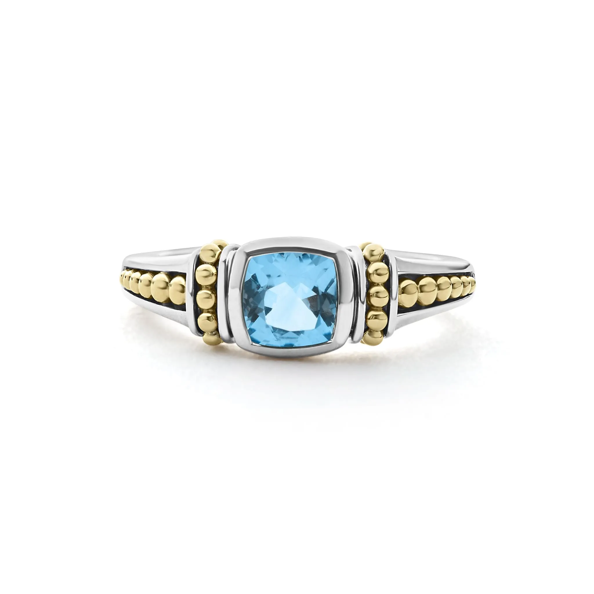 Caviar Color Swiss Blue Topaz Ring