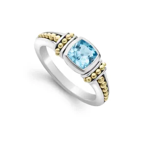 Caviar Color Swiss Blue Topaz Ring