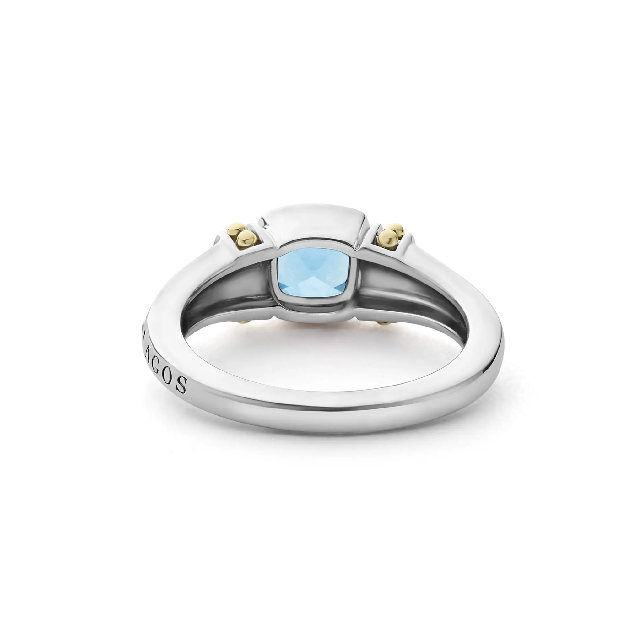 Caviar Color Swiss Blue Topaz Ring