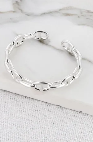 Chain Link Bangle - Silver