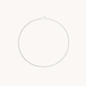 Chelsea Chain Bracelet in Solid White Gold
