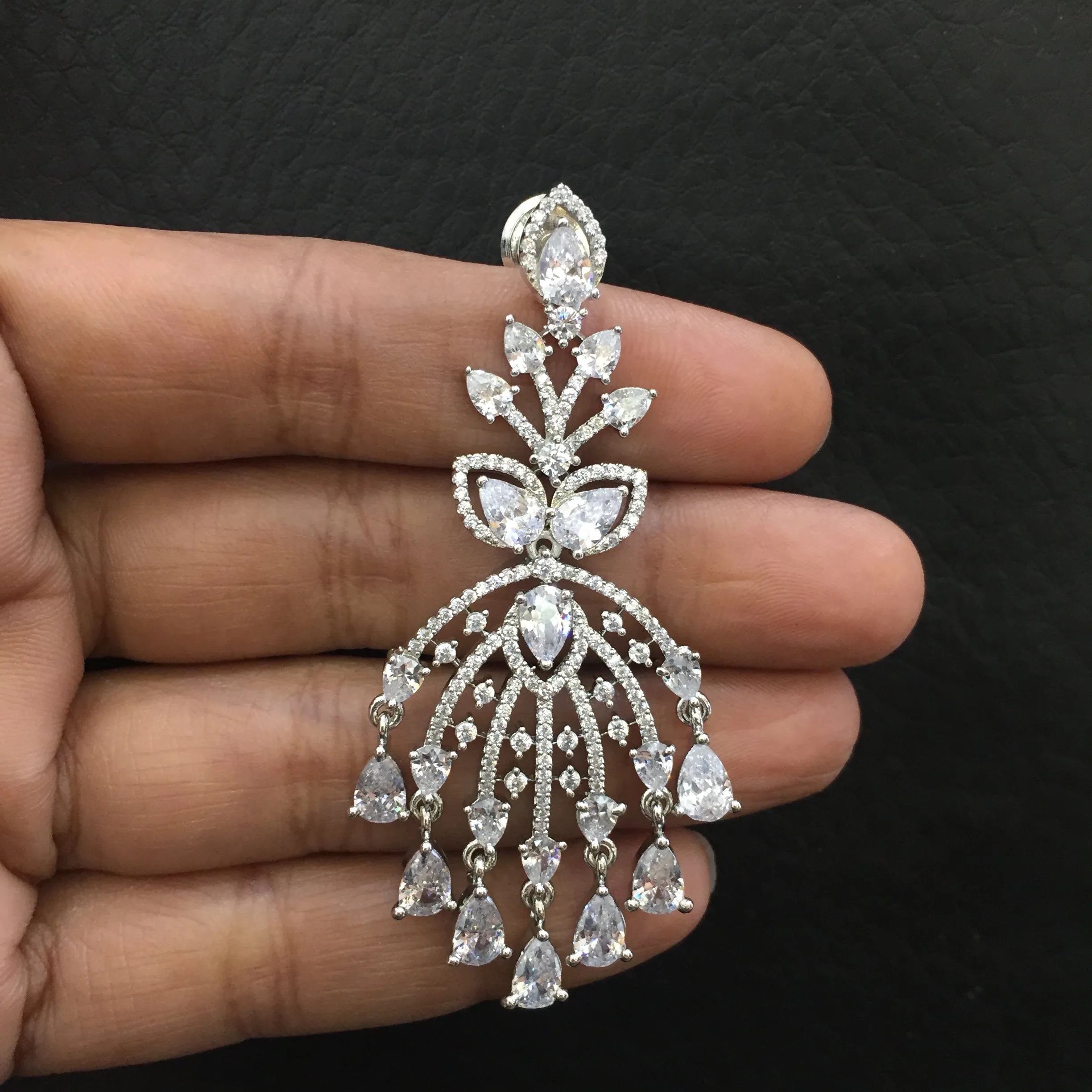 Choker Zircon/AD Necklace Set 4137-69