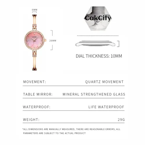 Classic Women Bracelet Pearl Shell Dial Analog Quartz Watch