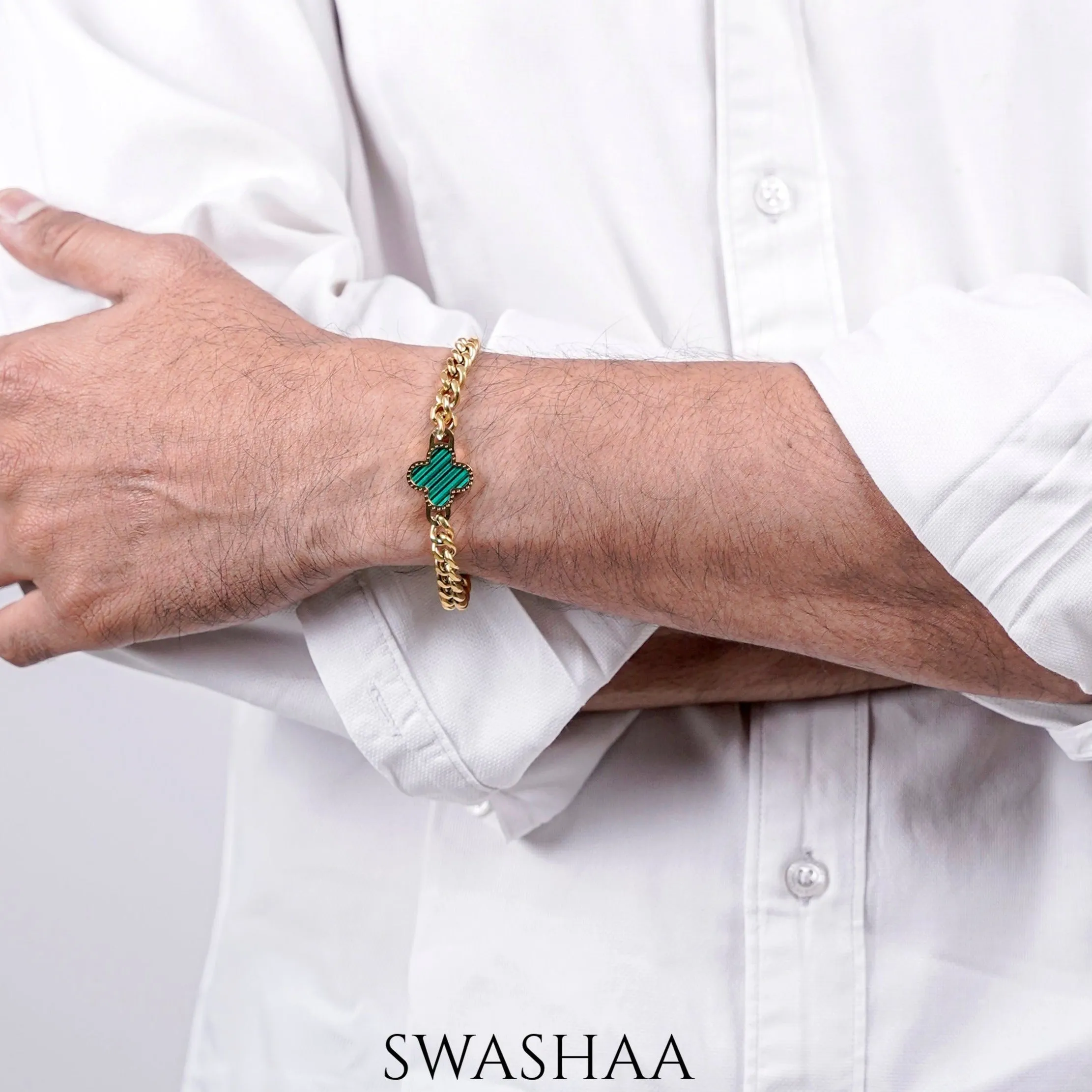 Clover Chain Men's Bracelet