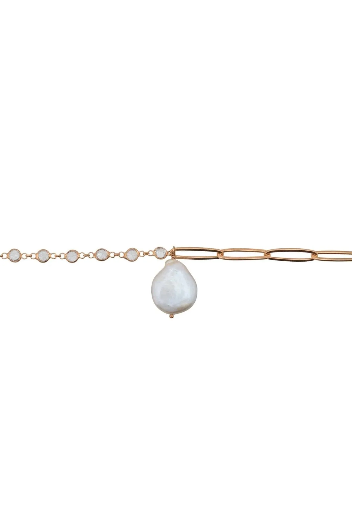 Coin Pearl Bracelet Rosegold