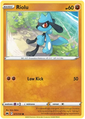 [Collector Troves] Pokemon Sword & Shield Crown Zenith Riolu Card
