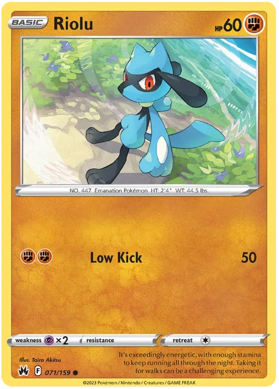 [Collector Troves] Pokemon Sword & Shield Crown Zenith Riolu Card