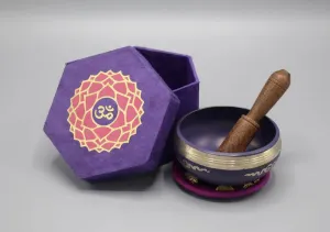 Crown Chakra Healing Singing Bowl Gift Set