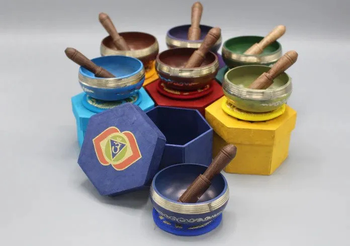 Crown Chakra Healing Singing Bowl Gift Set