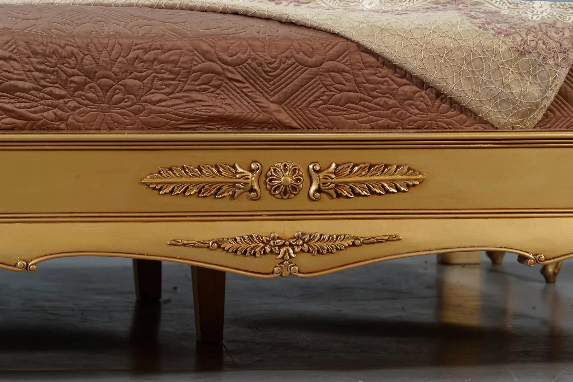 Crown Gold Bed