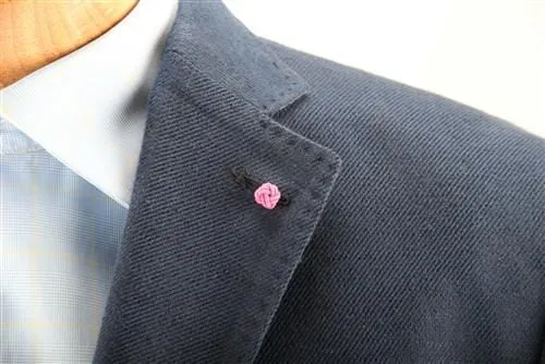 Crown Lapel Pin - Happiest Orange with Poona Pink